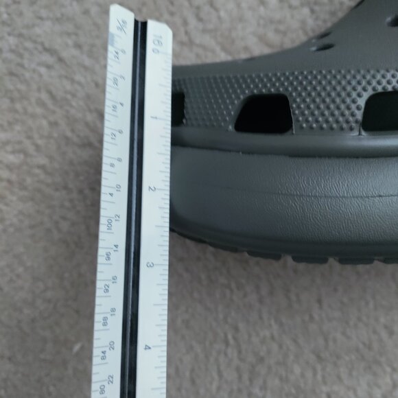 NWOT Unisex Adult Crocs Classic Crush Clog Sz: 10 Comfort Gray Men's 207521 - Picture 13 of 16